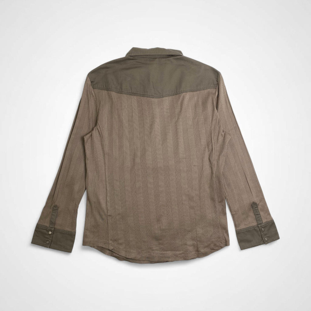 BURBERRY LONDON バーバリー ロンドン / ギミック プルオーバーシャツ カットソー ブラウン SIZE:2(M程度)