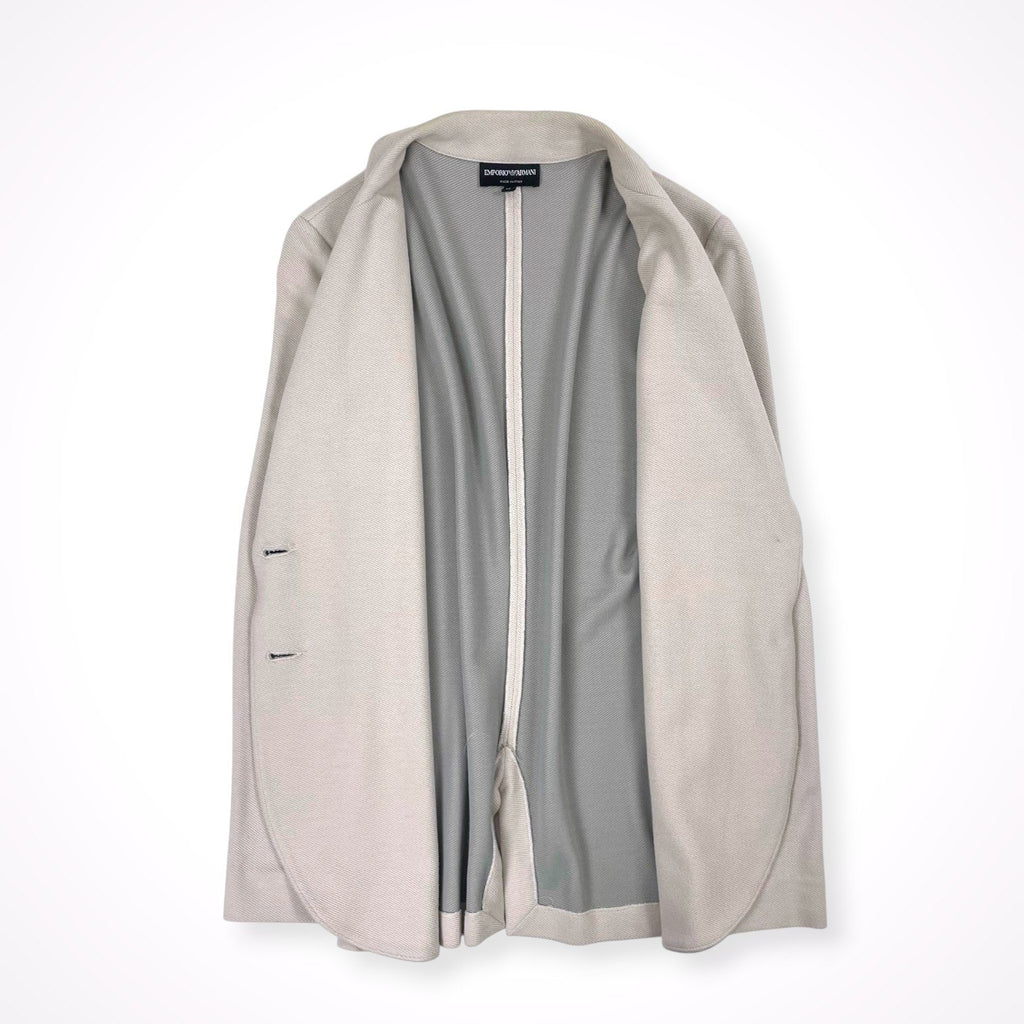 EMPORIO ARMANI / ツイルニットジャケット 参考定価：110,000程度 SIZE:44