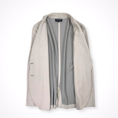 EMPORIO ARMANI / ツイルニットジャケット 参考定価：110,000程度 SIZE:44