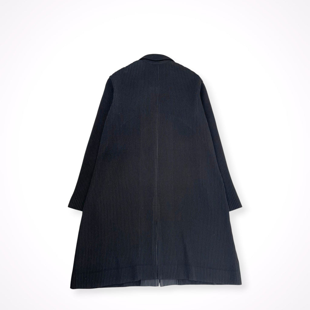 HOMME PLISSE ISSEY MIYAKE / 16年 プリーツステンカラーコート ブラック SIZE:3