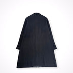 HOMME PLISSE ISSEY MIYAKE / 16年 プリーツステンカラーコート ブラック SIZE:3