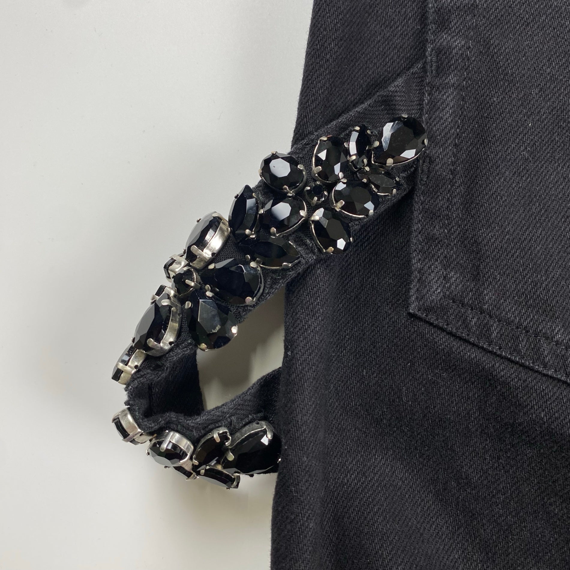 Simone Rocha シモーン ロシャ / Embellished Straight Workwear Denim ダブルニー デニム DOVER STREET取扱い 参考定価：110,000程度 SIZE：S