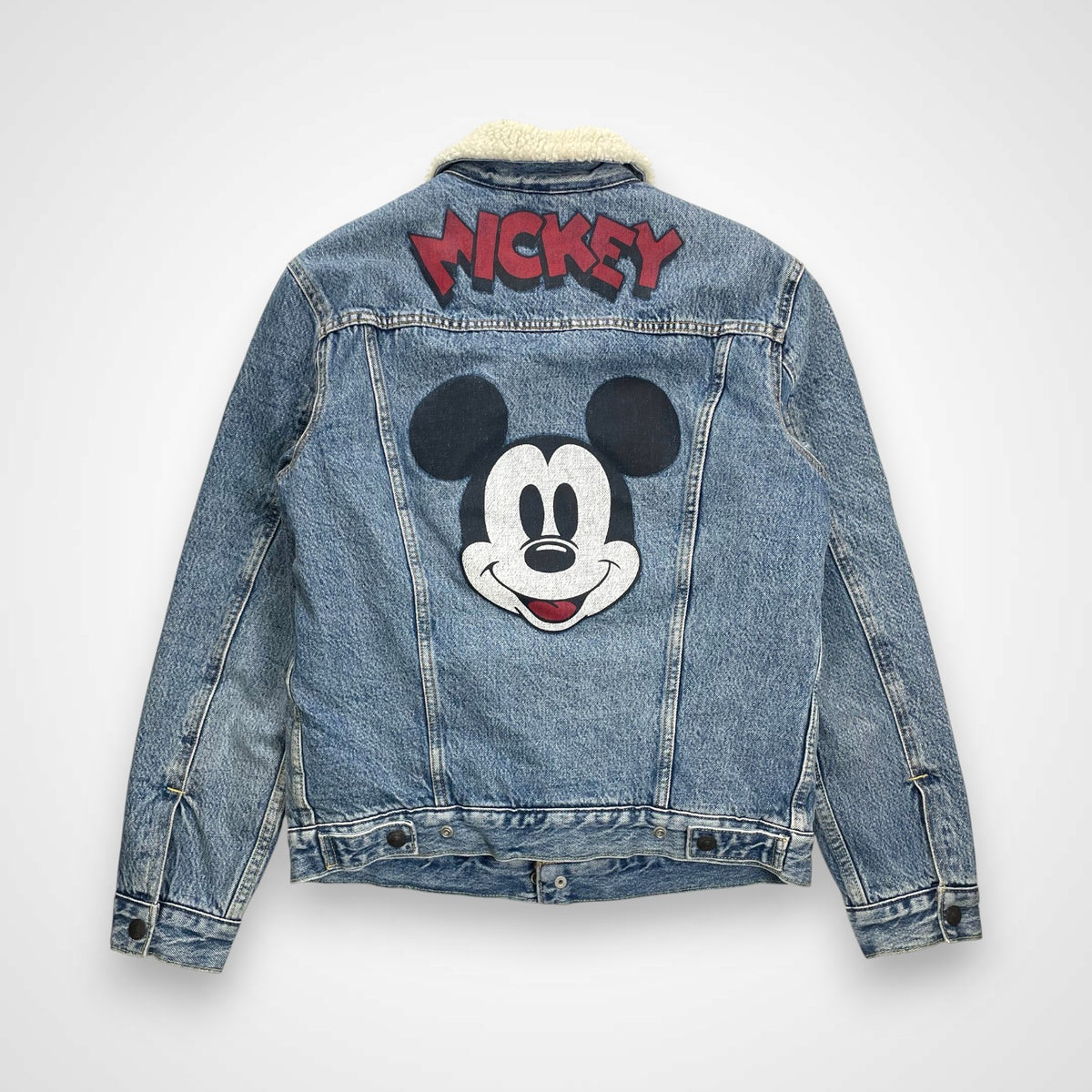 Levi's × MICKEY MOUSE リーバイス ミッキーマウス DISNEY ディズニー / コラボ トラッカージャケット ランチジャケット ミッキー90周年 参考定価：15,000+tax SIZE:S