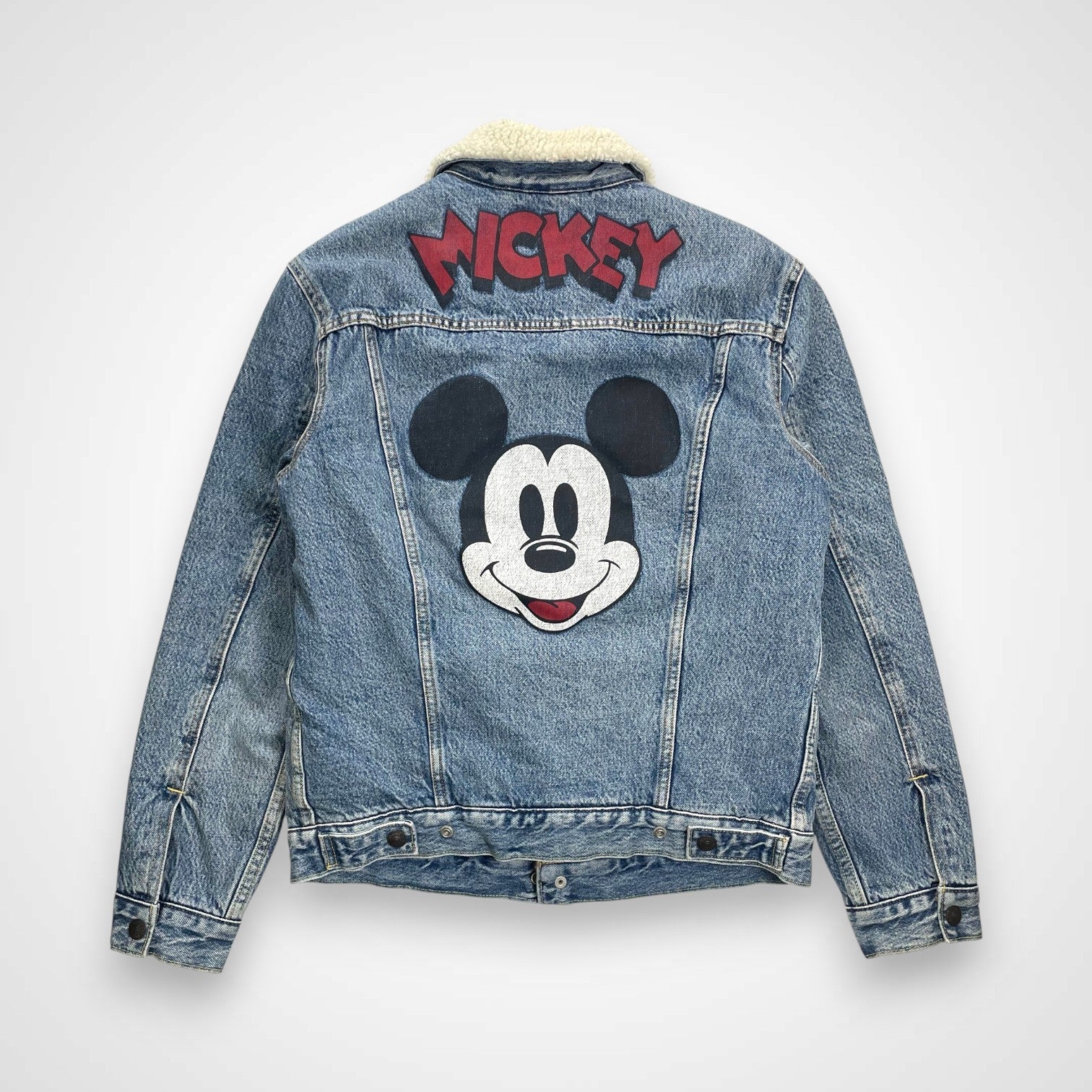 Levi's × MICKEY MOUSE リーバイス ミッキーマウス DISNEY ディズニー / コラボ トラッカージャケット ランチジャケット ミッキー90周年 参考定価：15,000+tax SIZE:S