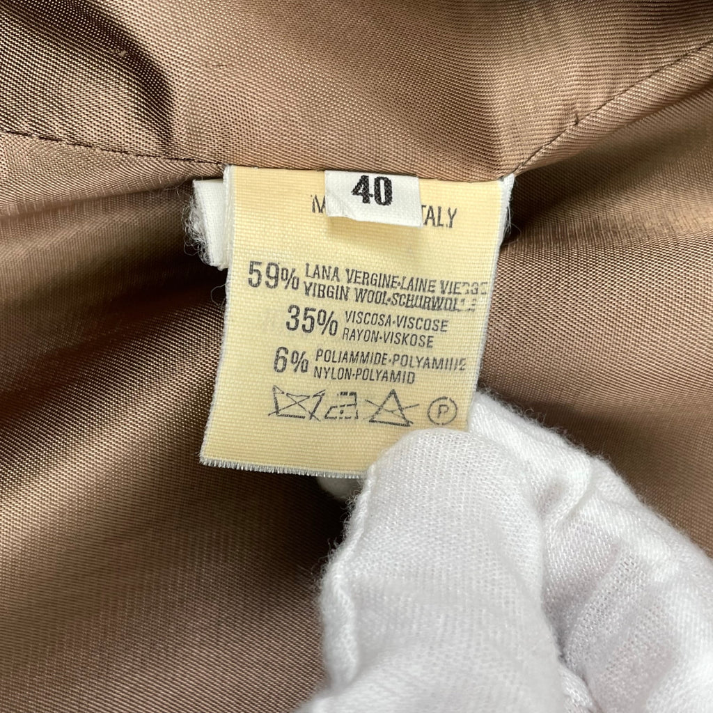 EMPORIO ARMANI / ヴィンテージ リネンMIXカラーレスジャケット 参考定価：150,000程度 SIZE:40