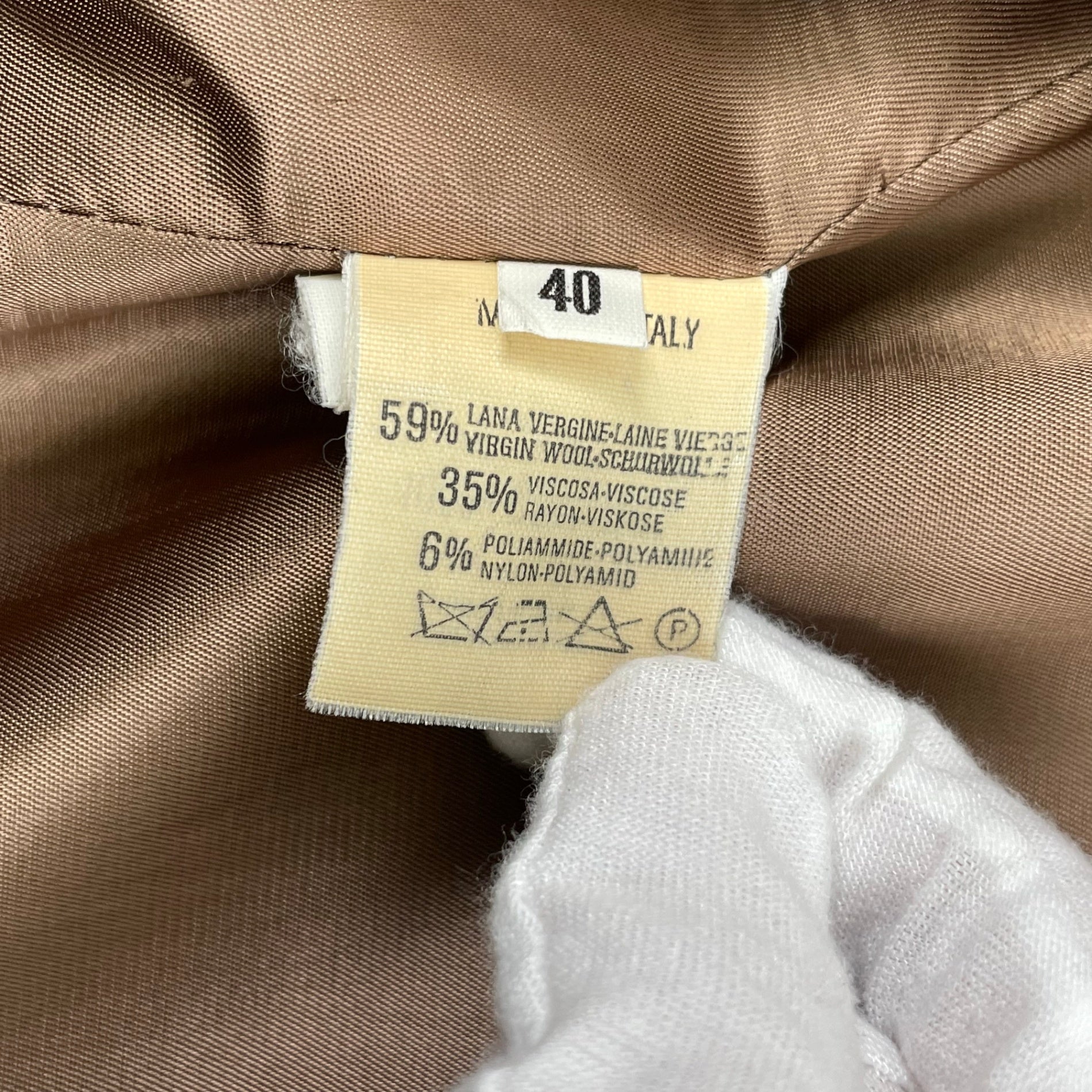 EMPORIO ARMANI / ヴィンテージ リネンMIXカラーレスジャケット 参考定価：150,000程度 SIZE:40