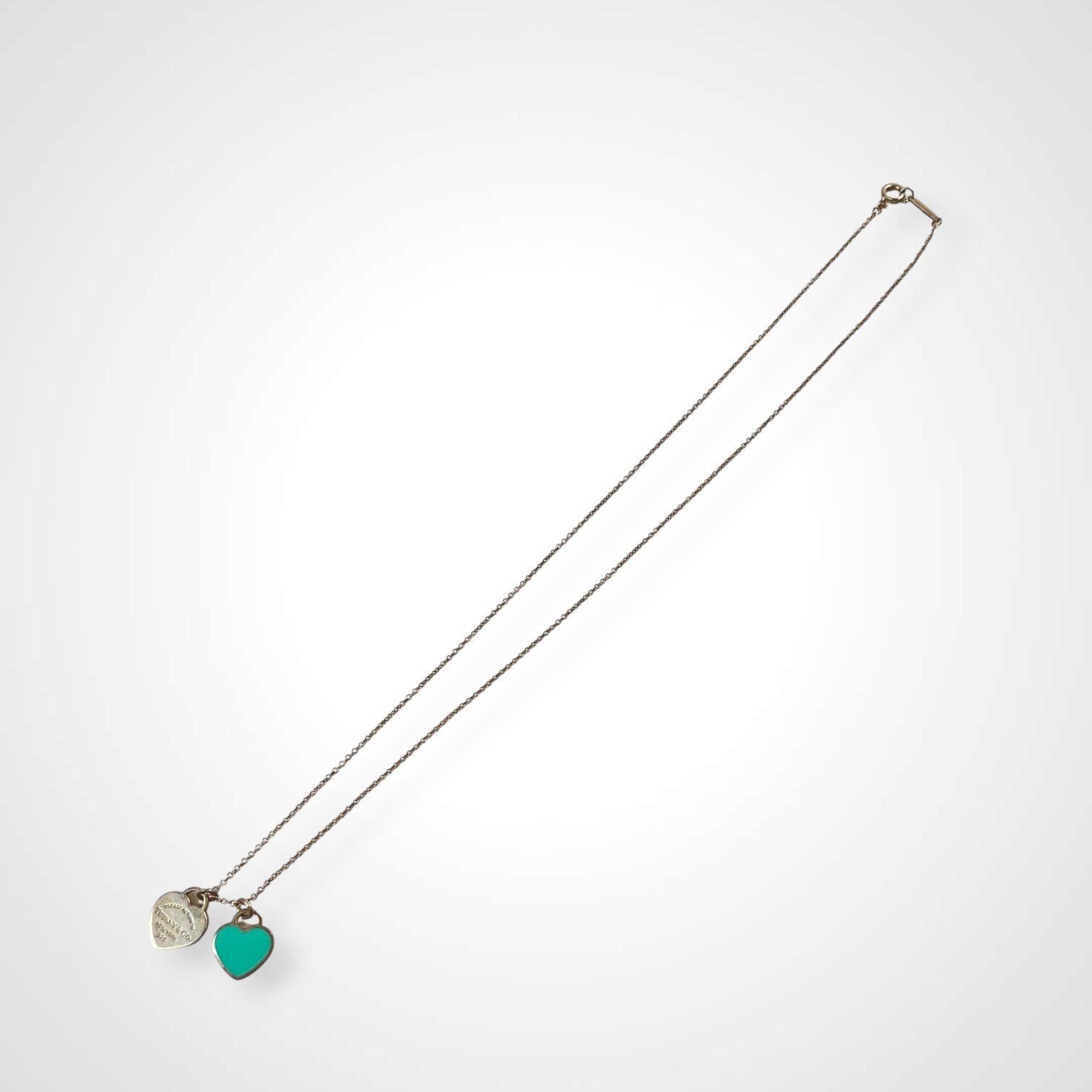 TIFFANY＆CO ティファニー / ブルーダブルハートタグペンダント 参考定価：44,000+tax