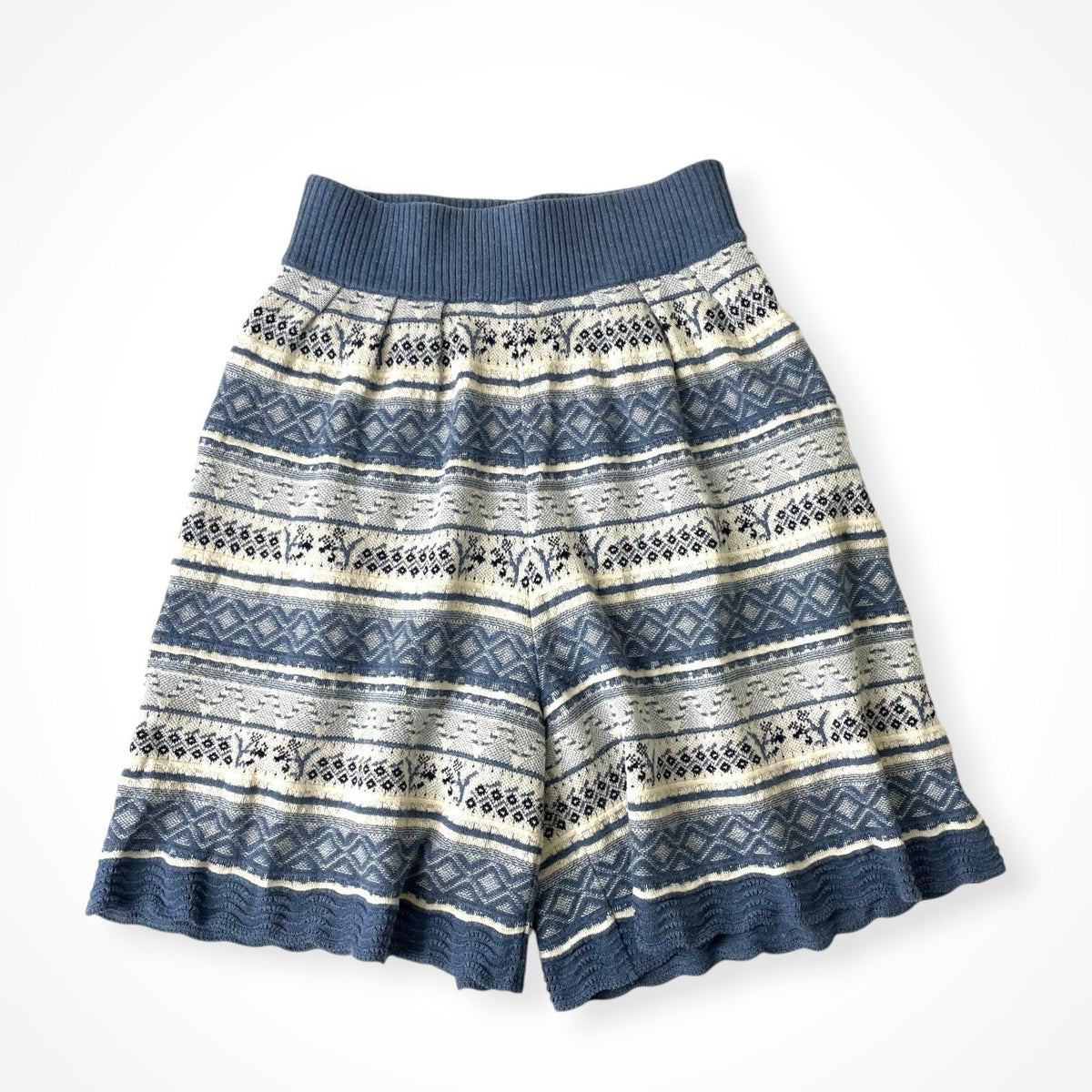 Mame Kurogouchi / Multi-Colour Jacquard Knit Shorts SIZE:1