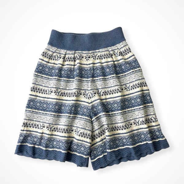 Mame Kurogouchi / Multi-Colour Jacquard Knit Shorts SIZE:1