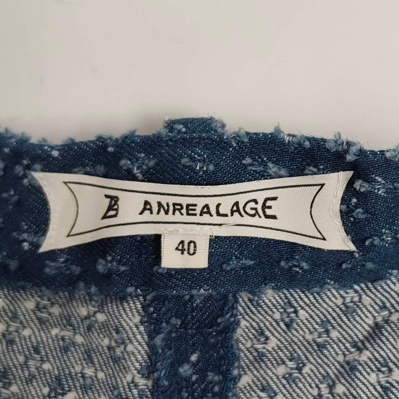 ANREALAGE アンリアレイジ / ハカマデニム 袴 ファンシーツイード インディゴ 参考定価：40,000程度 SIZE:40