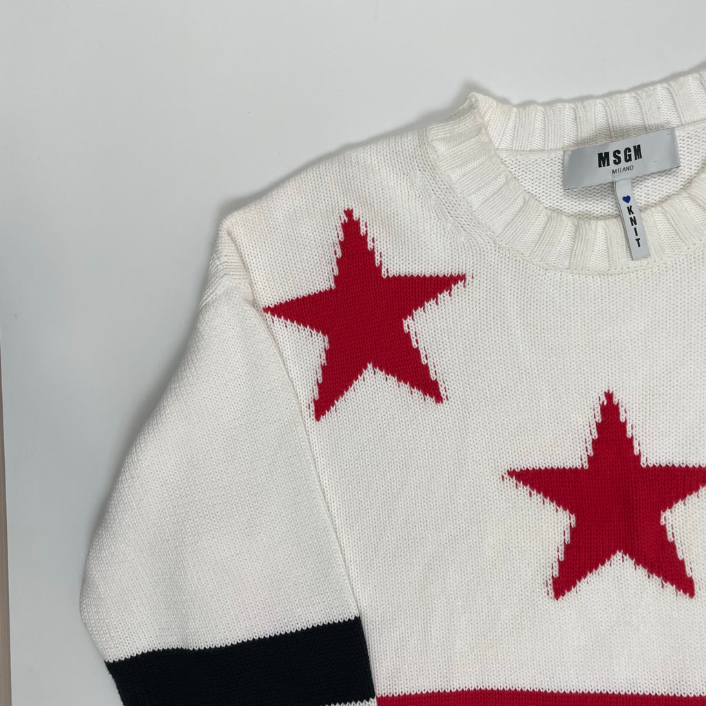 MSGM エムエスジーエム / 11周年記念 スターロゴニット 参考定価：40,000程度 SIZE:M