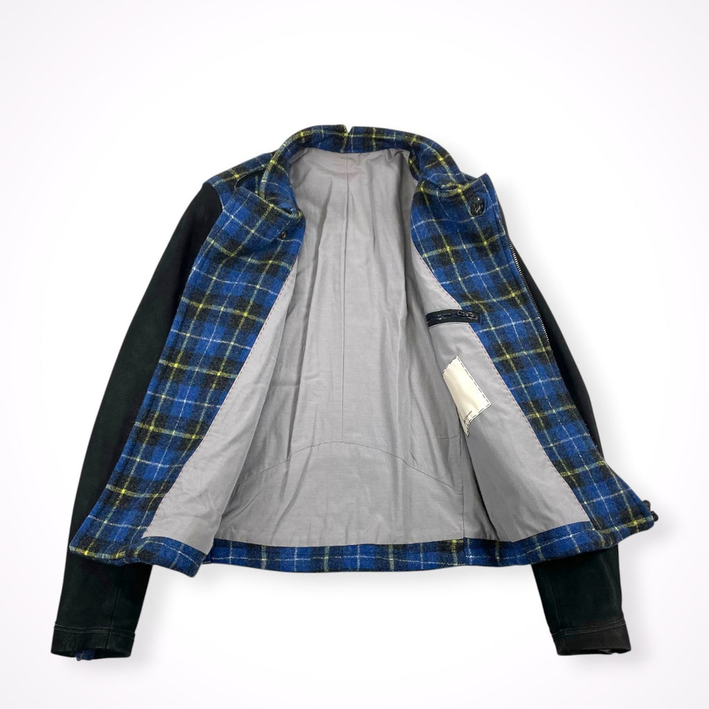 RICO ARCHIVE リコ アーカイブ / アーカイブチェックレザーライダース SIZE:M