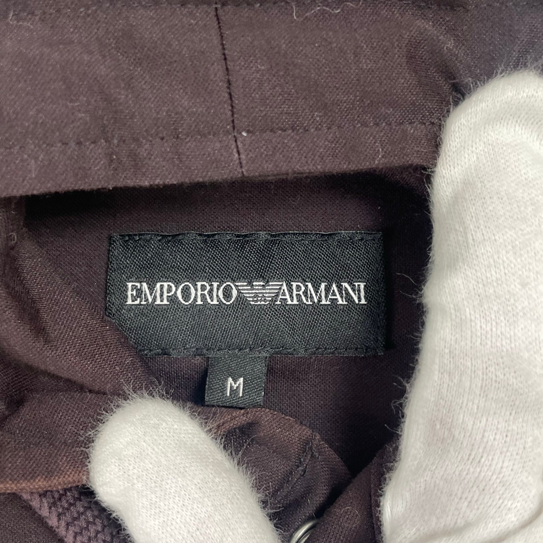 EMPORIO ARMANI エンポリオ アルマーニ / スナップボタンフードシャツ 参考定価：35,000程度 SIZE:M