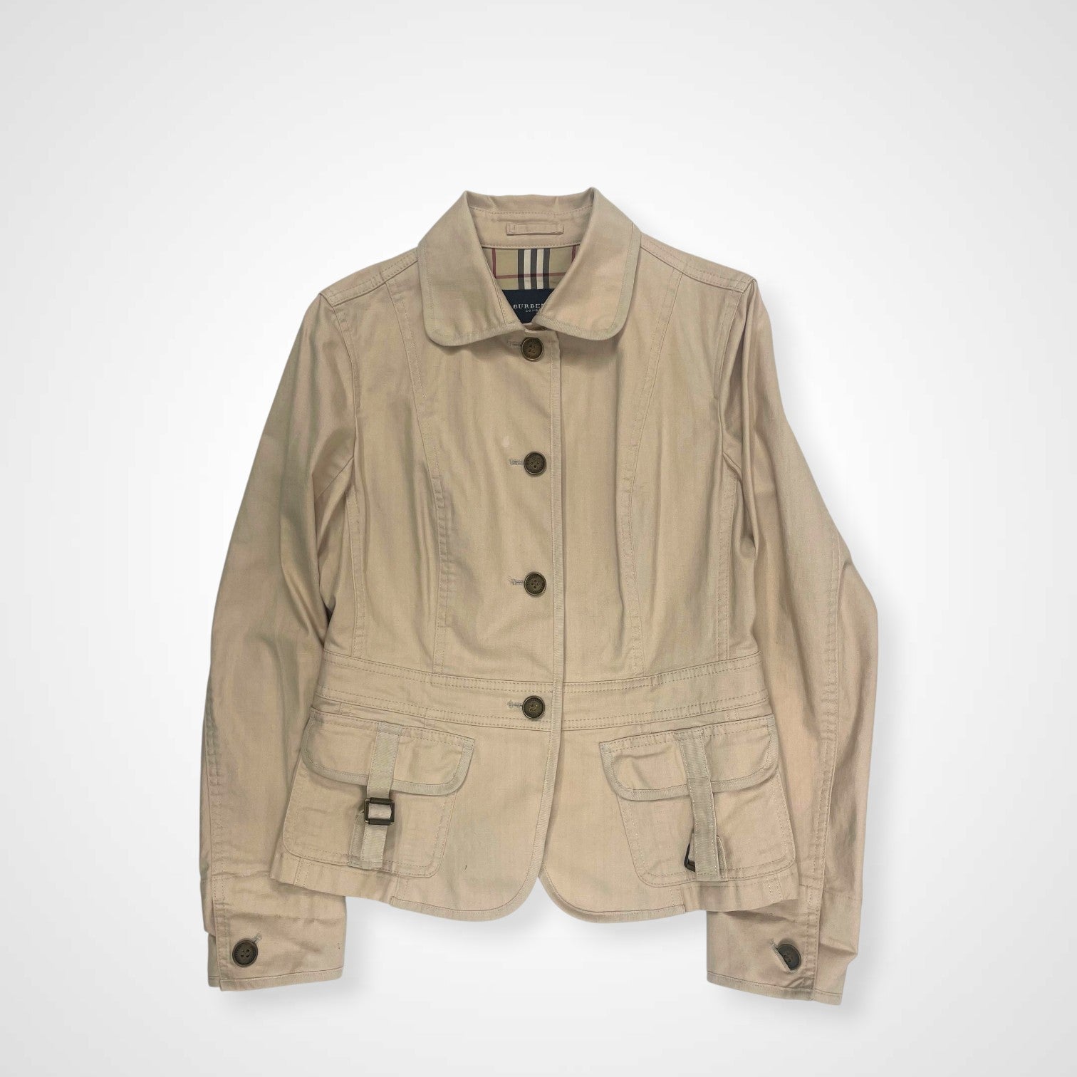 BURBERRY LONDON バーバリーロンドン / ギミックデザインジャケット ノヴァ裏地 参考定価：70,000程度 SIZE：40