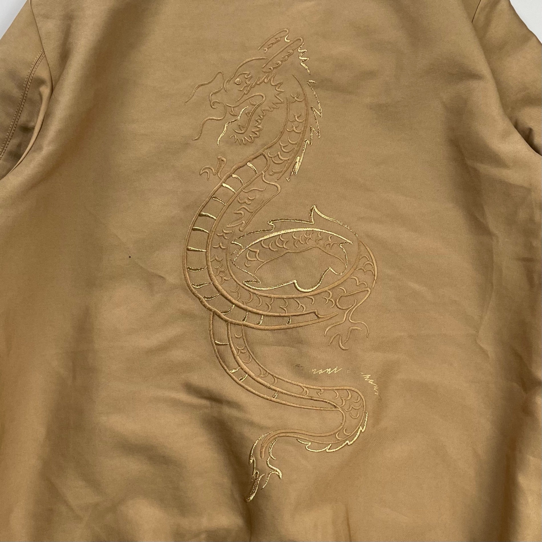 ARMANI EXCHANGE アルマーニ エクスチェンジ / ドラゴン刺繍ジャケット ブルゾン 参考定価：32,000程度 SIZE:M