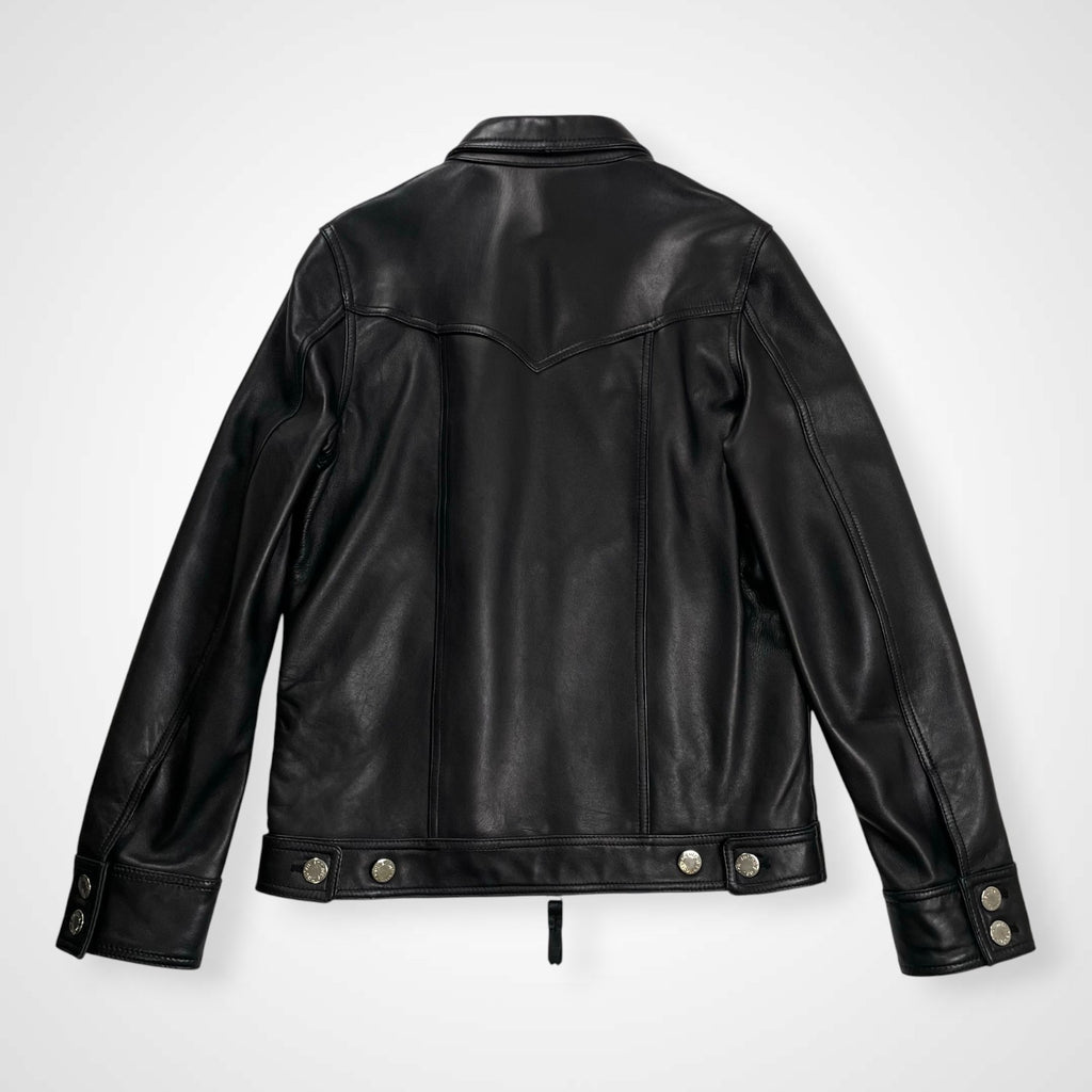 NEUTRAL INFINITY ニュートラルインフィニティ JACKROSE ジャックローズ / レザートラッカージャケット ブラック 参考定価：40,000程度 SIZE:M