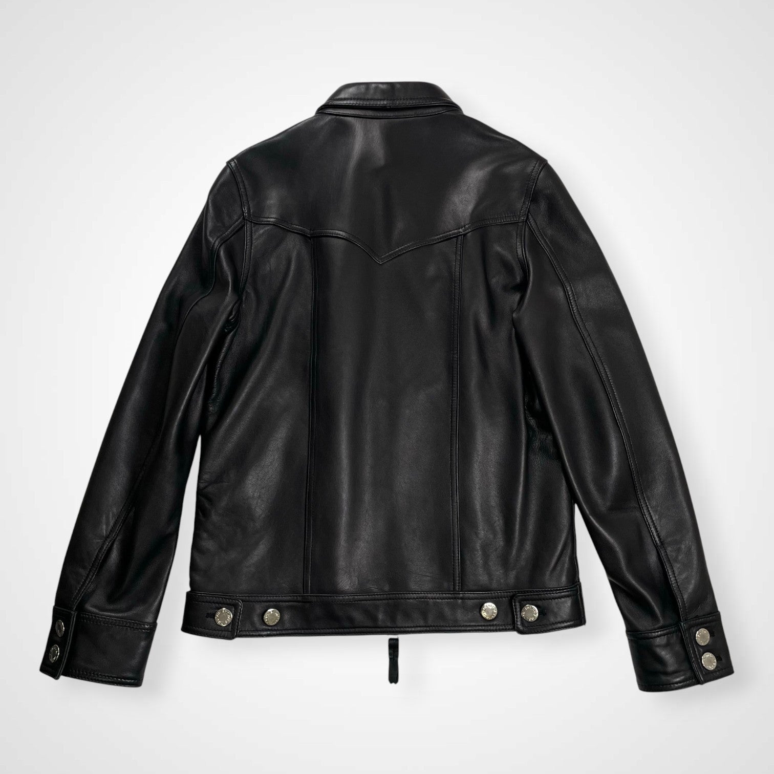 NEUTRAL INFINITY ニュートラルインフィニティ JACKROSE ジャックローズ / レザートラッカージャケット ブラック 参考定価：40,000程度 SIZE:M