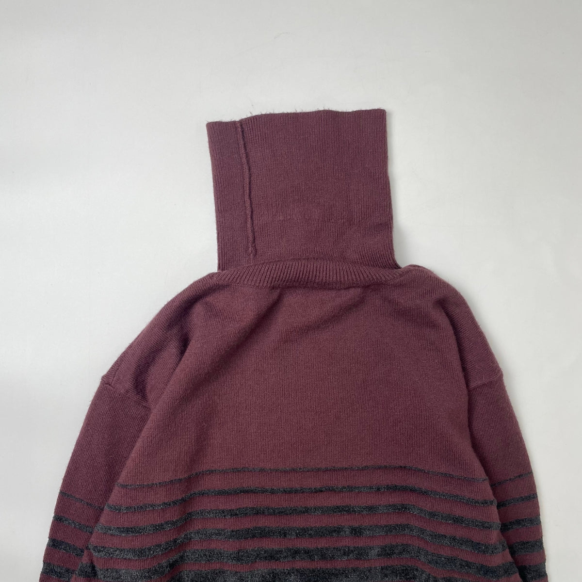 ARMANI COLLEZIONI / ベロアボーダーニット SIZE:44