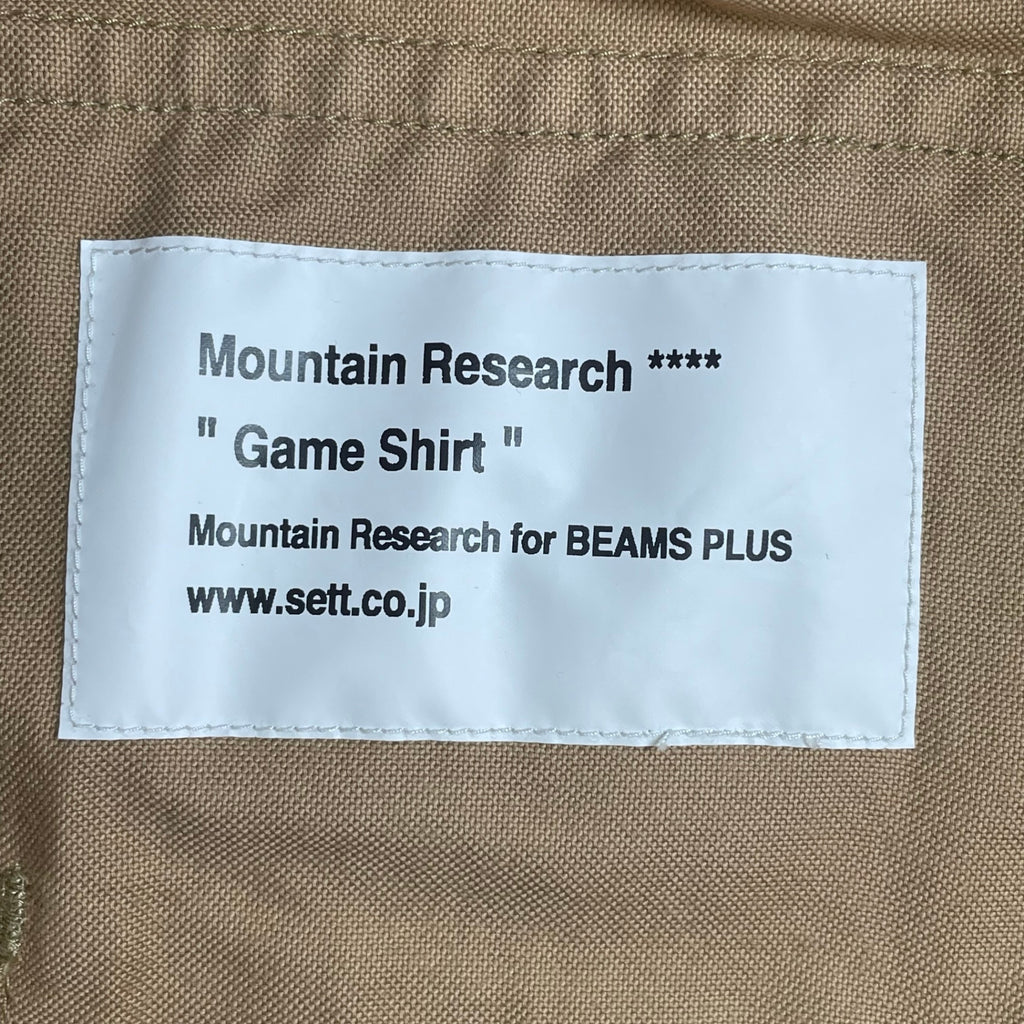 MOUNTAIN RESEARCH × BEAMS PLUS マウンテンリサーチ ビームスプラス / Game Shirt ゲームシャツ 2025CW 参考定価：36,000+tax SIZE:M