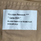 MOUNTAIN RESEARCH × BEAMS PLUS マウンテンリサーチ ビームスプラス / Game Shirt ゲームシャツ 2025CW 参考定価：36,000+tax SIZE:M