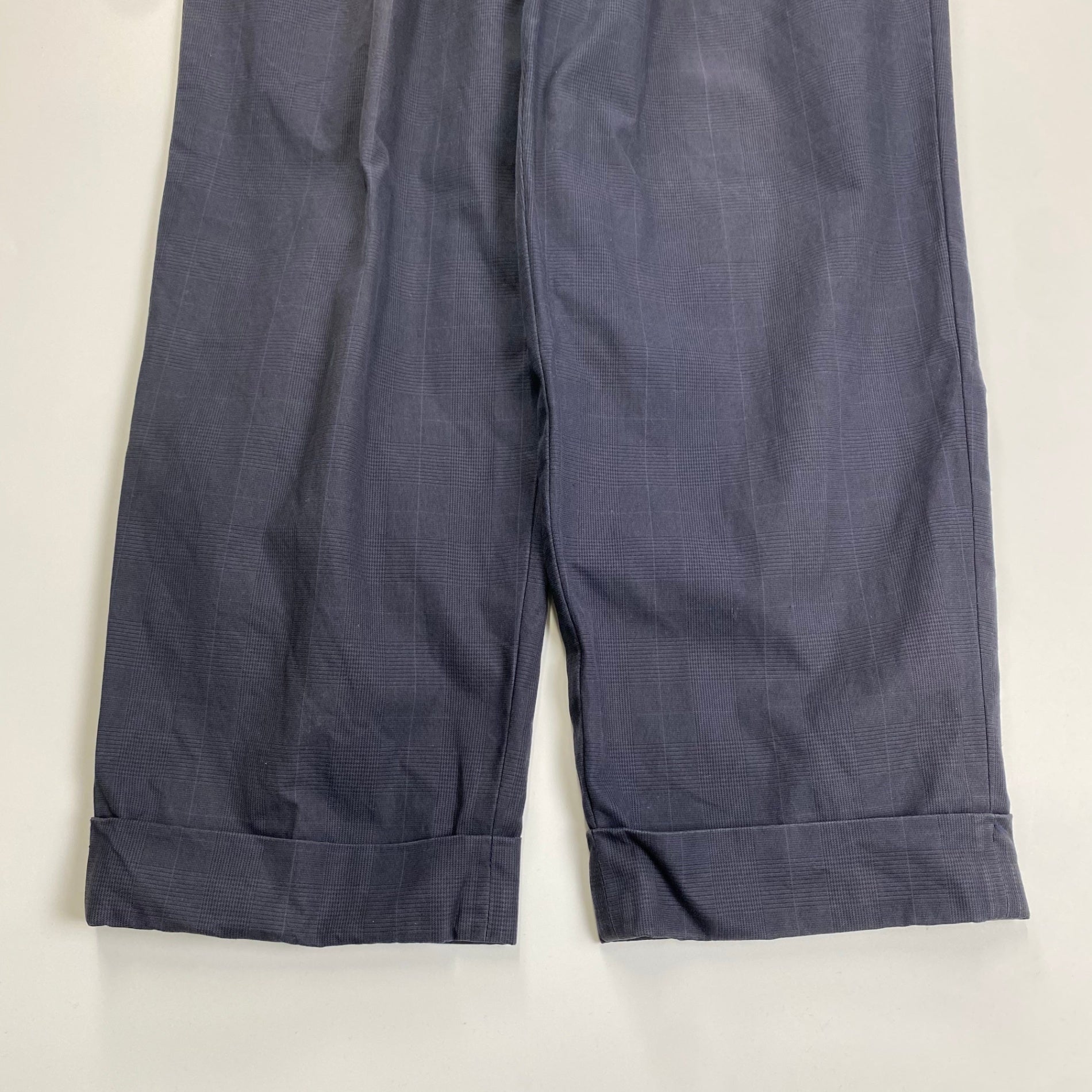 OPUS JAPAN オーパスジャパン / 1タックハイドチェックスラックス グレーネイビー カセドラル取扱い SIZE:L