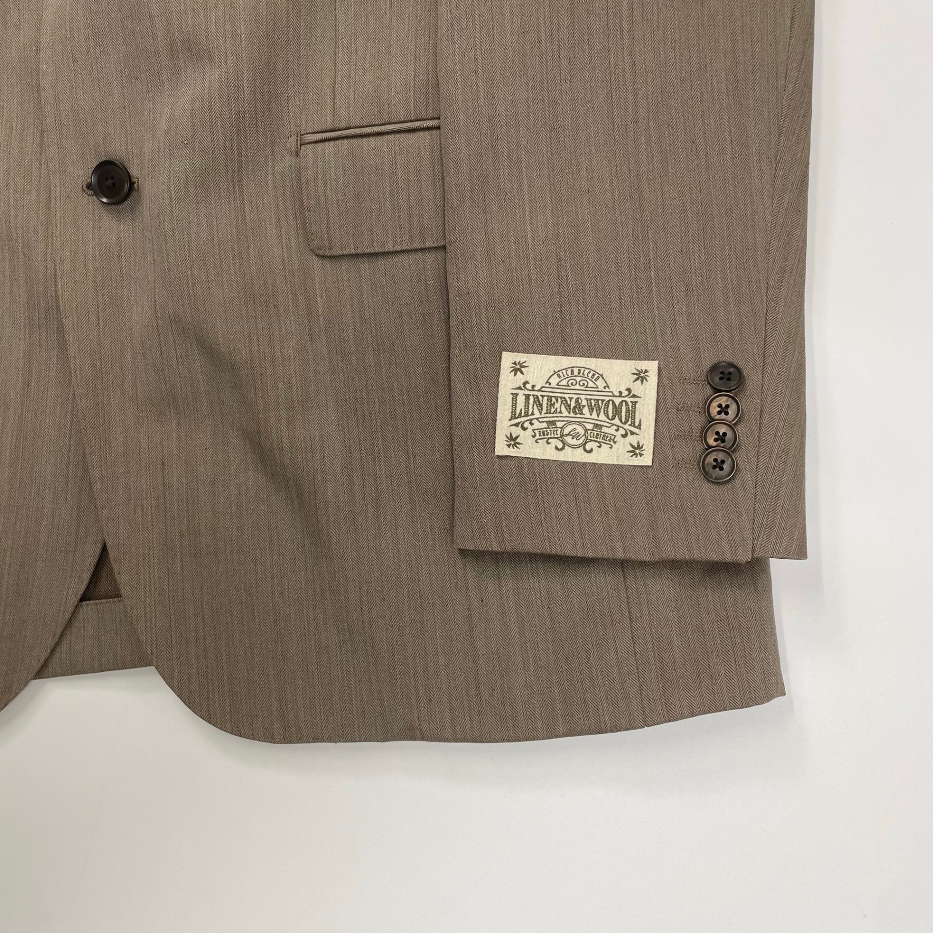 SUITIST スーティスト / ウールリネンセットアップスーツ 未使用品 参考定価：60,000程度 SIZE:XL