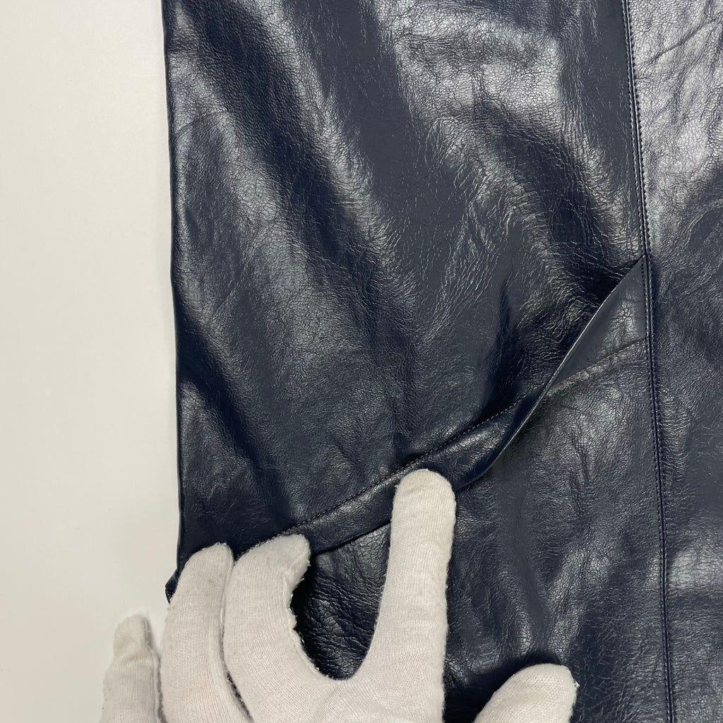 YOHEI OHNO ヨウヘイ オオノ / Faux Leather Biker Trousers 参考定価：58,000+tax SIZE:38