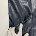 YOHEI OHNO ヨウヘイ オオノ / Faux Leather Biker Trousers 参考定価：58,000+tax SIZE:38