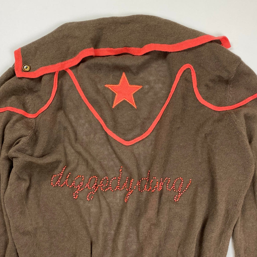 gsus sindustries ジーザス シンダストリーズ / ロングカーディガン スパンコール 刺繍 平成ギャル Y2K 未使用 参考定価：24,000+tax SIZE：XS