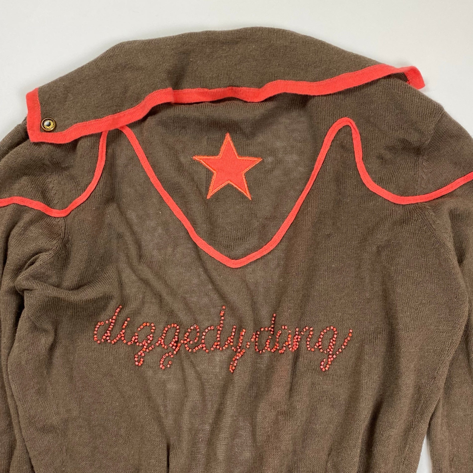 gsus sindustries ジーザス シンダストリーズ / ロングカーディガン スパンコール 刺繍 平成ギャル Y2K 未使用 参考定価：24,000+tax SIZE：XS