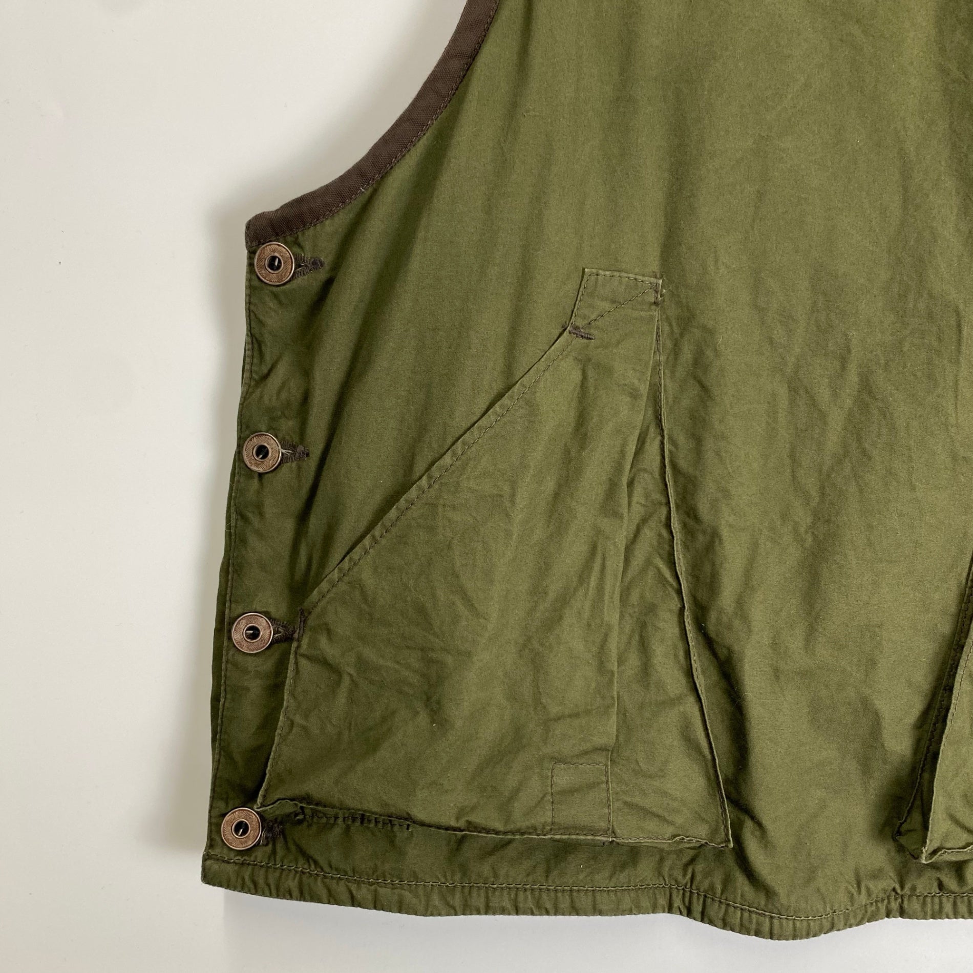 BLACK SIGN ブラックサイン / リバーシブルハンティングベスト ピケ 参考定価：30,000程度 SIZE:40(L程度)