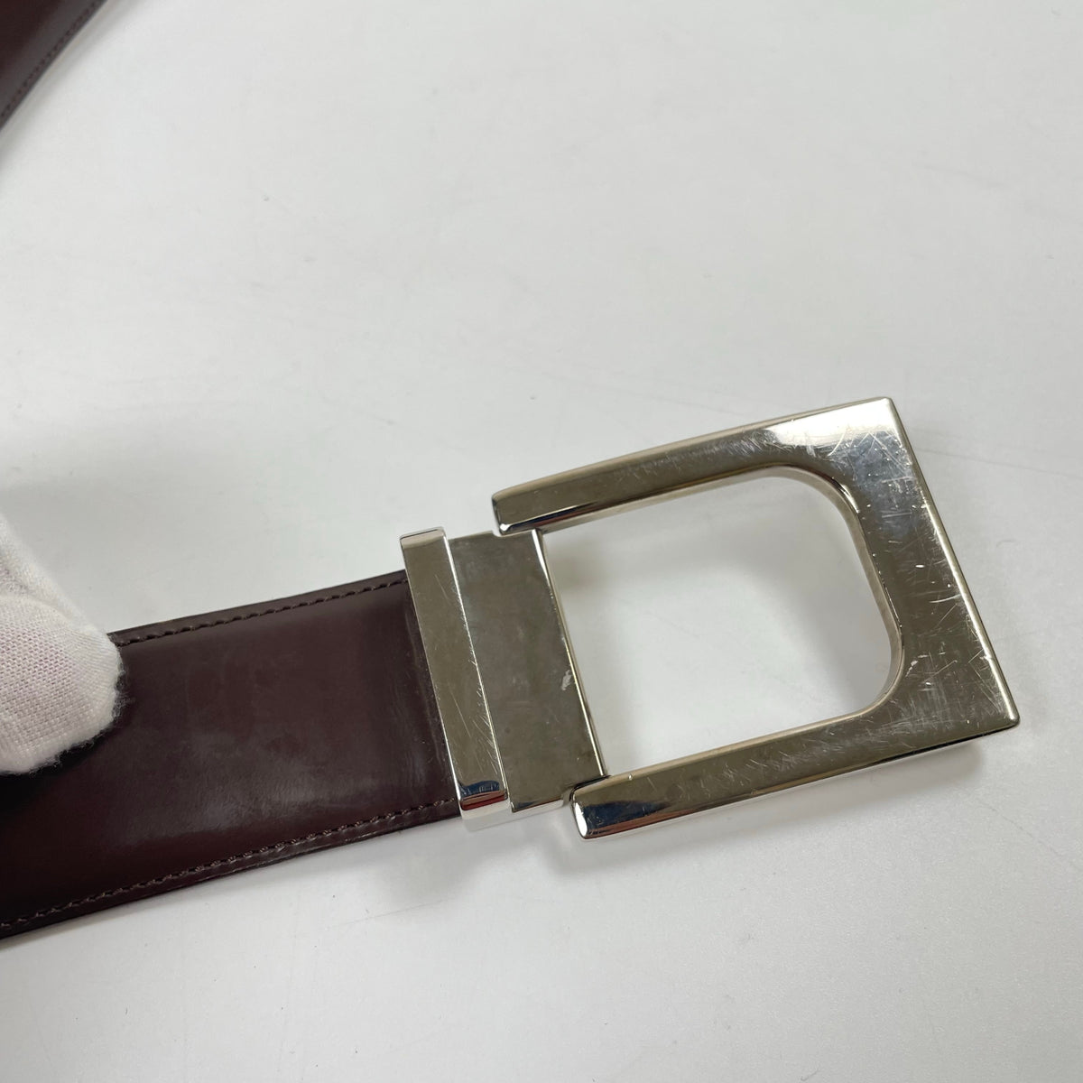 DOLCE＆GABBANA / メタルバックル レザーベルト 参考定価：50,000程度 全長：約98cm程度