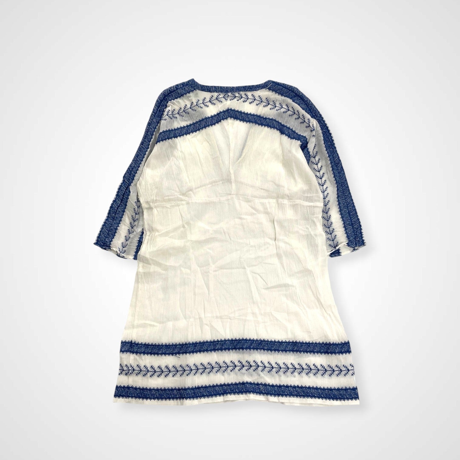 MES DEMOISELLES PARIS メドモアゼル / 刺繍チュニックブラウス インド製 参考定価：28,000程度 SIZE：36