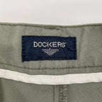 DOCKERS / 古着2タックコットンパンツ グリーン SIZE:W34