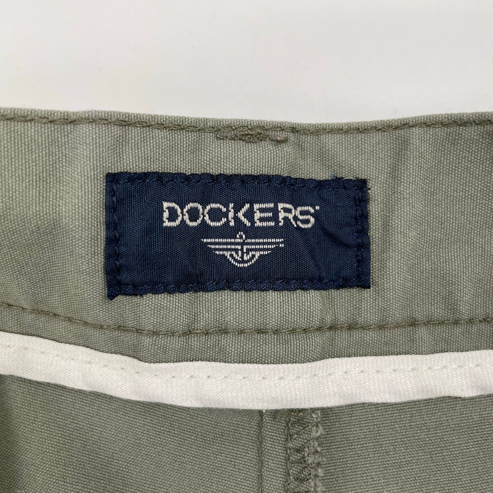 DOCKERS / 古着2タックコットンパンツ グリーン SIZE:W34