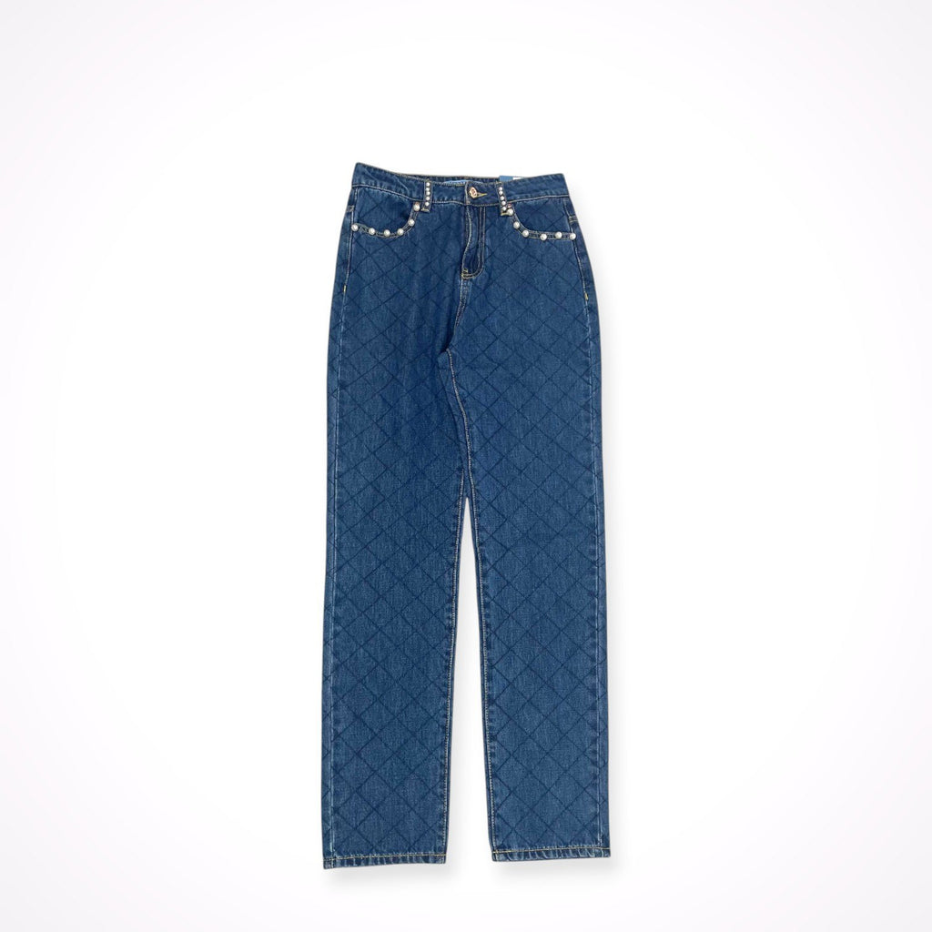 DENNY ROSE / 格子柄Fパールデニム 参考定価：32,000+tax 未使用品 SIZE:26