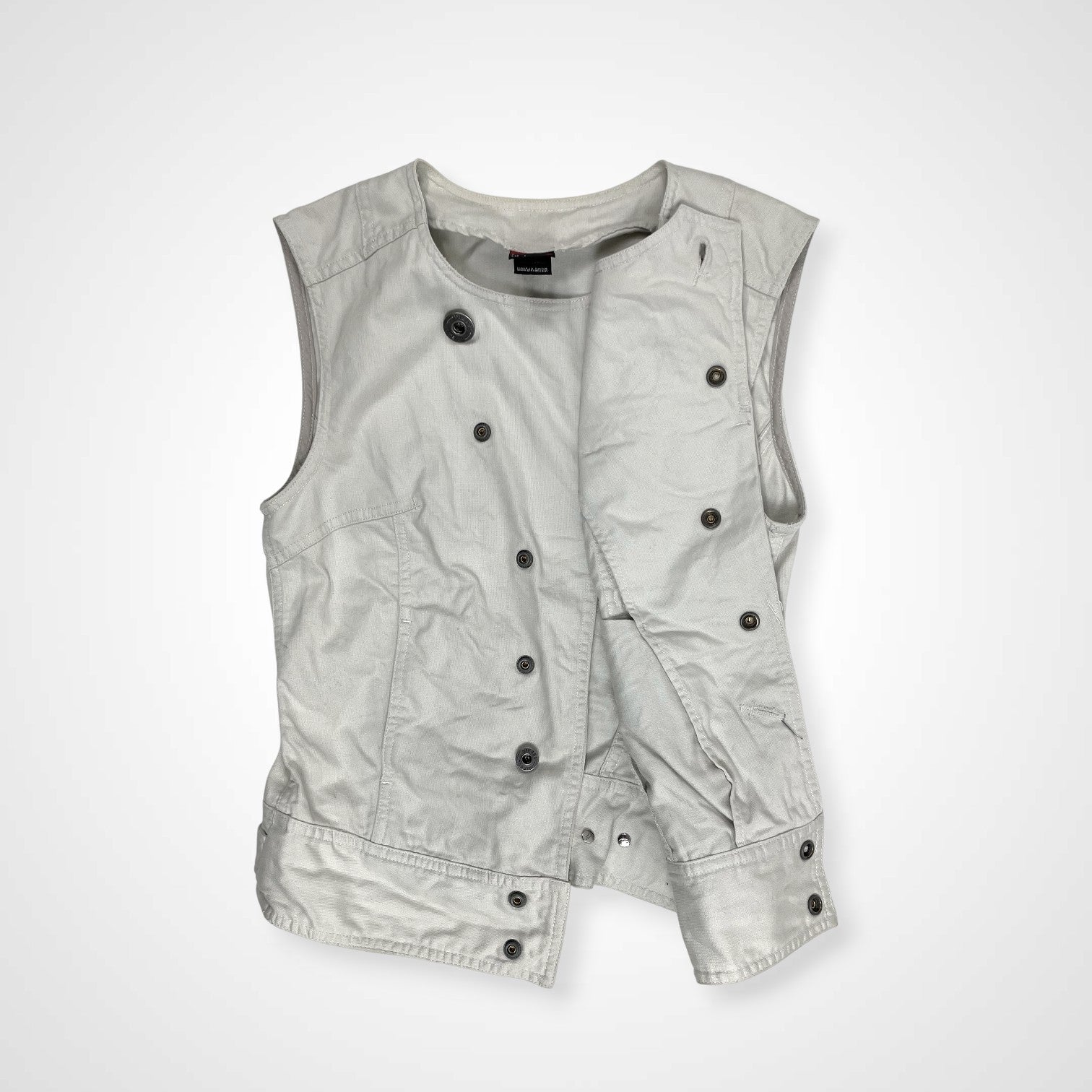 DIESEL ディーゼル / 00sギミックデザインベスト イーグルプリント Y2K  SIZE:S