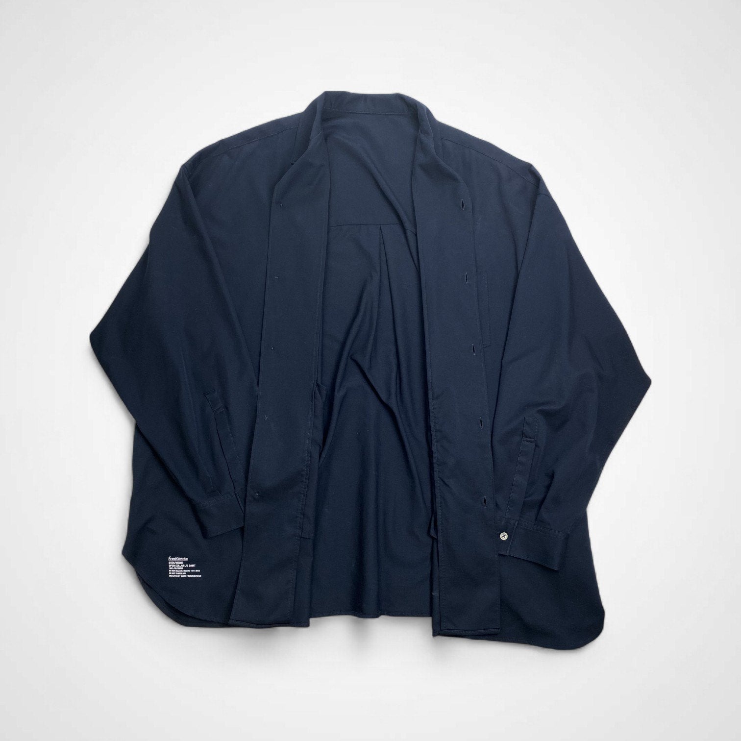 Fresh Service フレッシュサービス / COOLFIBER OPEN COLLAR L/S SHIRT シャツ 参考定価：16,000+tax SIZE:L
