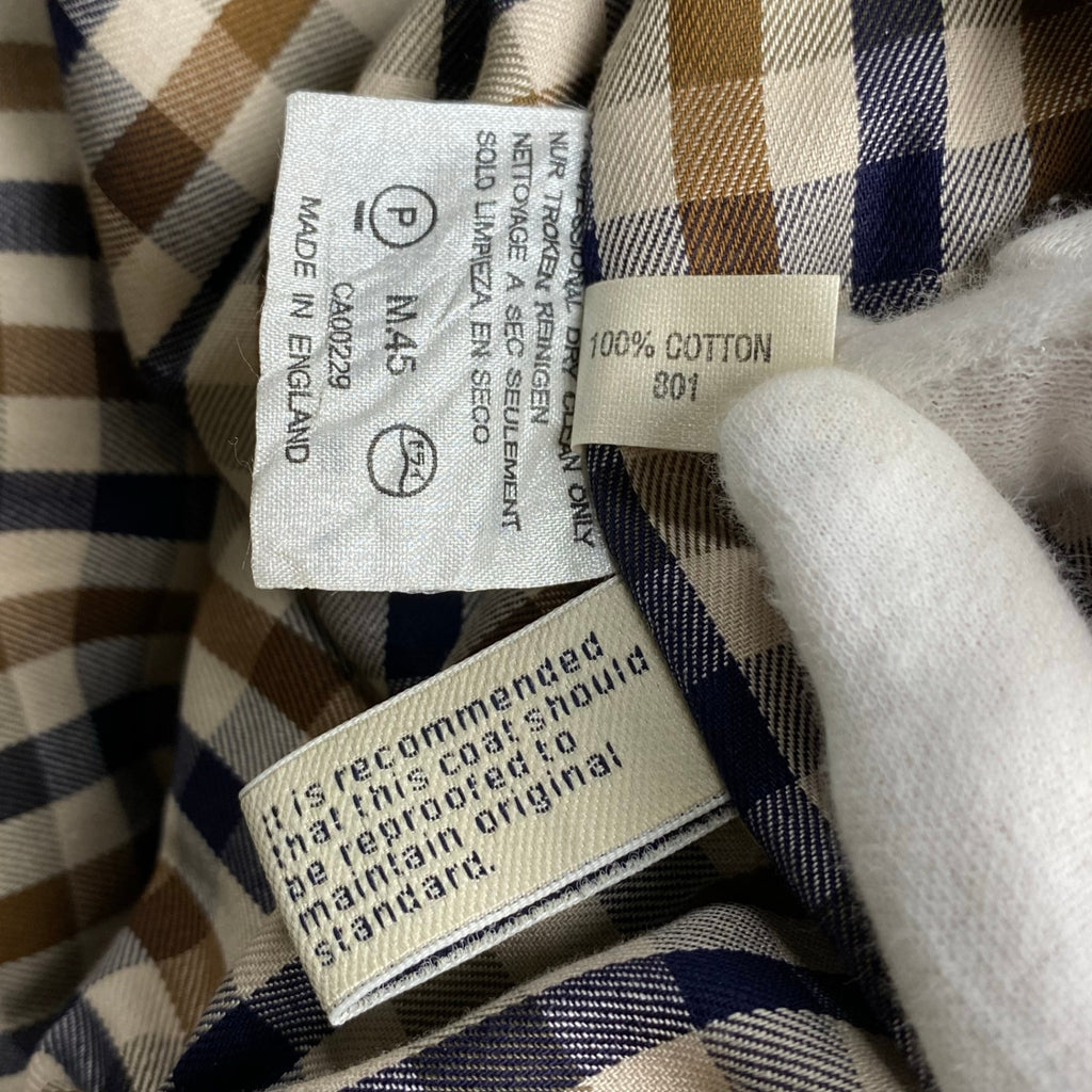 VINTAGE Aquascutum アクアスキュータム / BALMACAAN COAT バルマカーンコート 撥水 SIZE：36SHT(M程度)