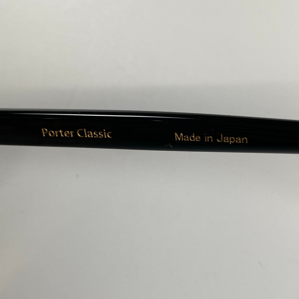 【極美品】　Porter classic × 金子眼鏡 / サーモント型 Smith Rivet Collection 度なしクリアレンズ K18リベット 参考定価：75,000+tax