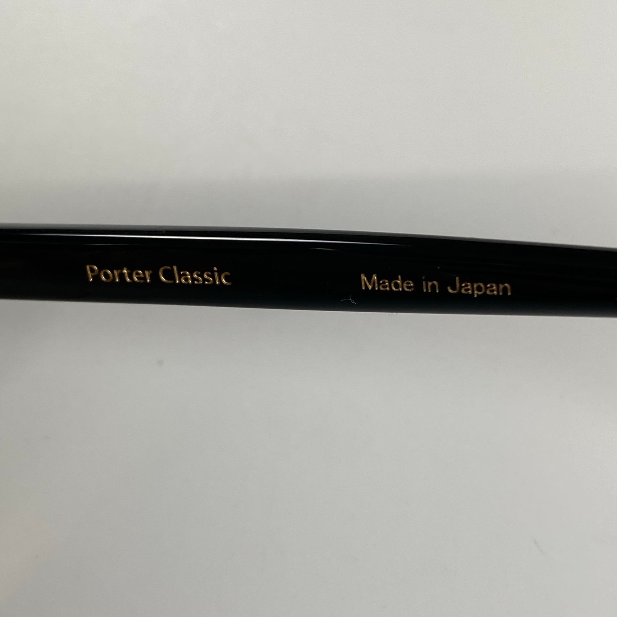 【極美品】　Porter classic × 金子眼鏡 / サーモント型 Smith Rivet Collection 度なしクリアレンズ K18リベット 参考定価：75,000+tax