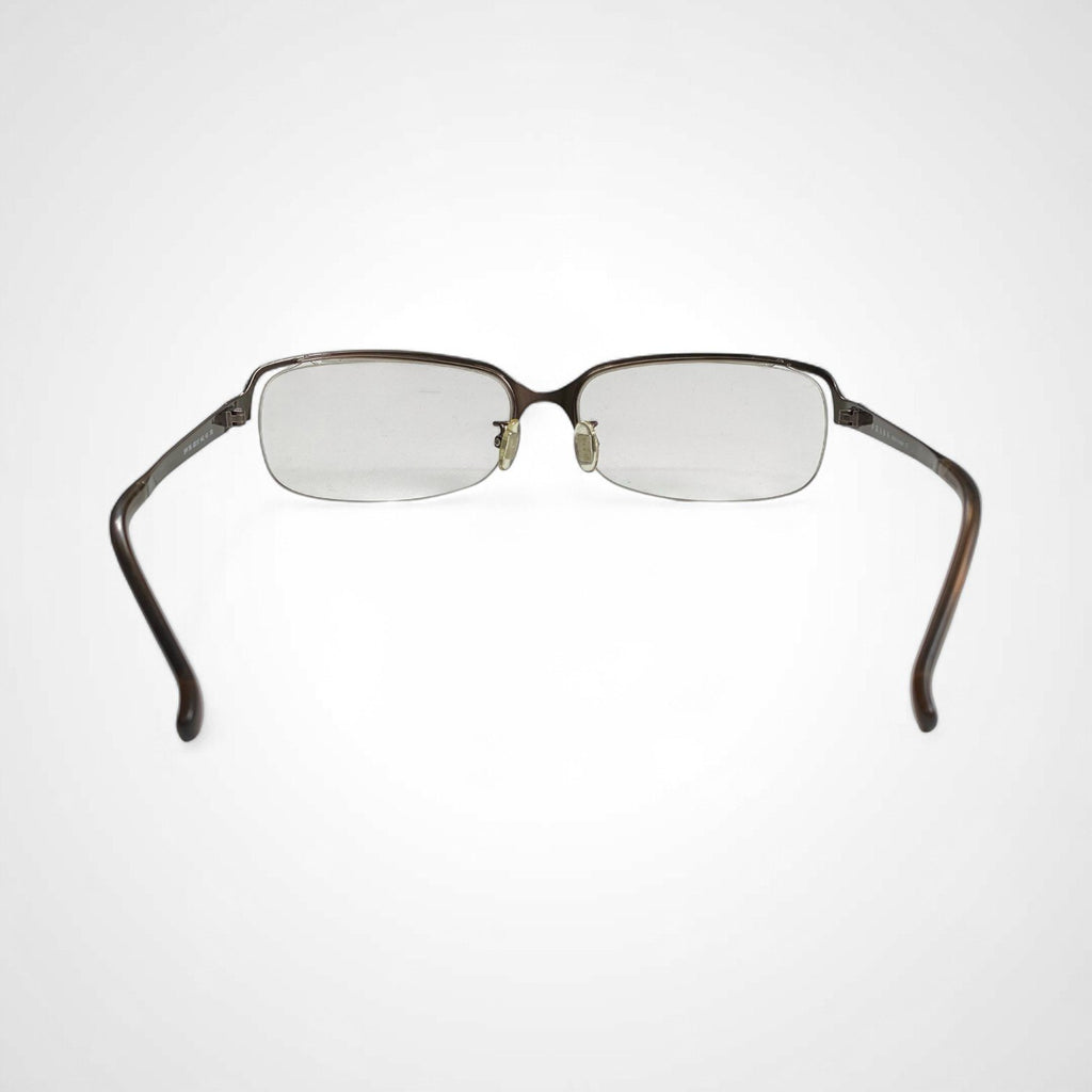 PRADA プラダ / ハーフリム 伊達メガネ 度なしクリアレンズ