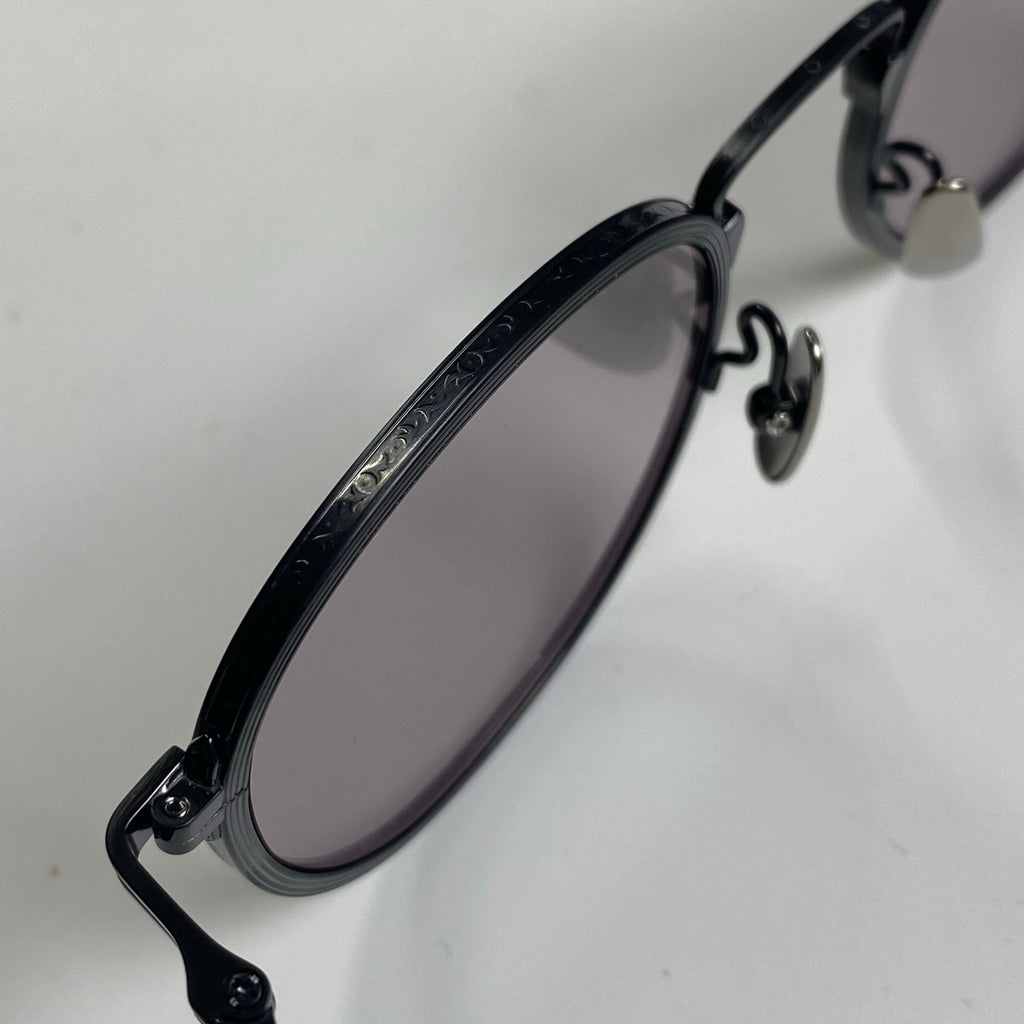 金子眼鏡 / ボストン メタル サングラス 度なしレンズ 参考定価：58,000+tax SIZE：49□21-145