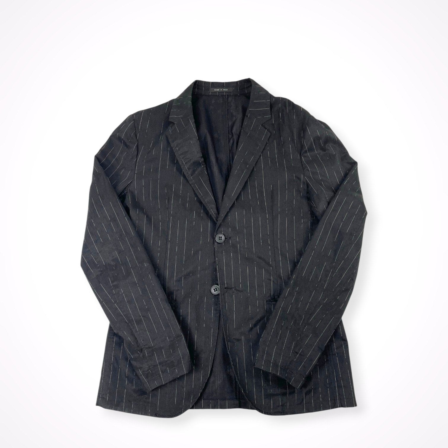 EMPORIO ARMANI エンポリオ アルマーニ / JOHNNY LINE コットンウールMIXアンコンジャケット 参考定価：80,000程度 SIZE:48