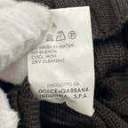 DOLCE&GABBANA / ヴァージンウール ヘンリーネックリブニット  SIZE:50