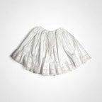 crinkle × slobe iena クリンクル クリンクル クリンクル × スローブイエナ / 2way embroideryミニスカート ホワイト タグ付 SIZE:FREE