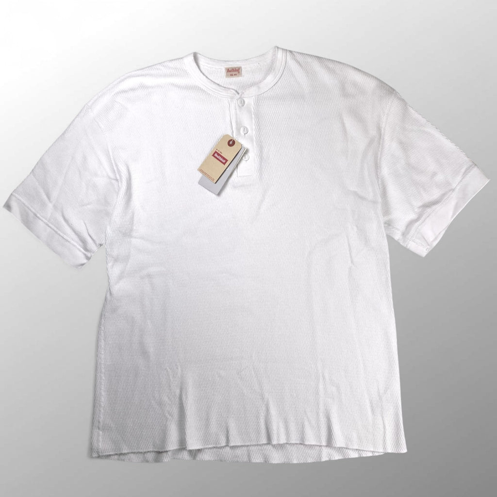 【タグ付】 Healthknit ヘルスニット × BEAMS PLUS ビームスプラス / 別注 Honeycomb Thermal Henry Neck T-shirt ヘンリーネック カットソー 参考定価：7,000+tax SIZE:XL