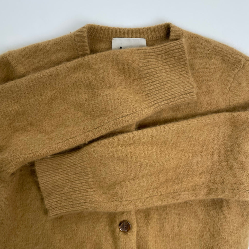 Acne アクネ / クルーネック ショート丈カーディガン ダークイエロー Archives SIZE:S