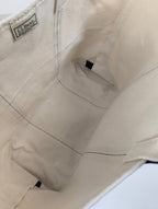 L.L. Bean / ボート＆トート キャンバスバッグ XL ホワイト×ブラック