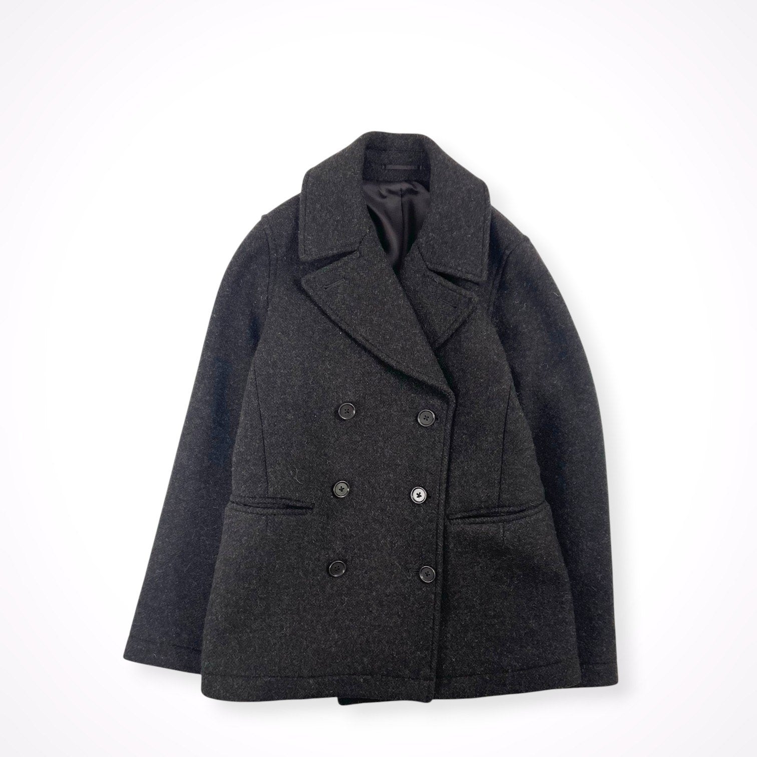MARGARET HOWELL / カシミヤMIX Pコート 日本製 参考定価：90,000程度 SIZE:2